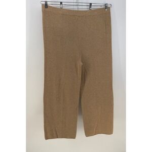 Isabel by Ingrid & Isabel Maternity Pants XL Tan Ribbed Knit Wide Leg Loungewear